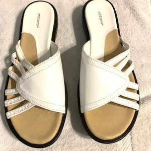 Croft & Barrow Absolute White Slide Sandals
